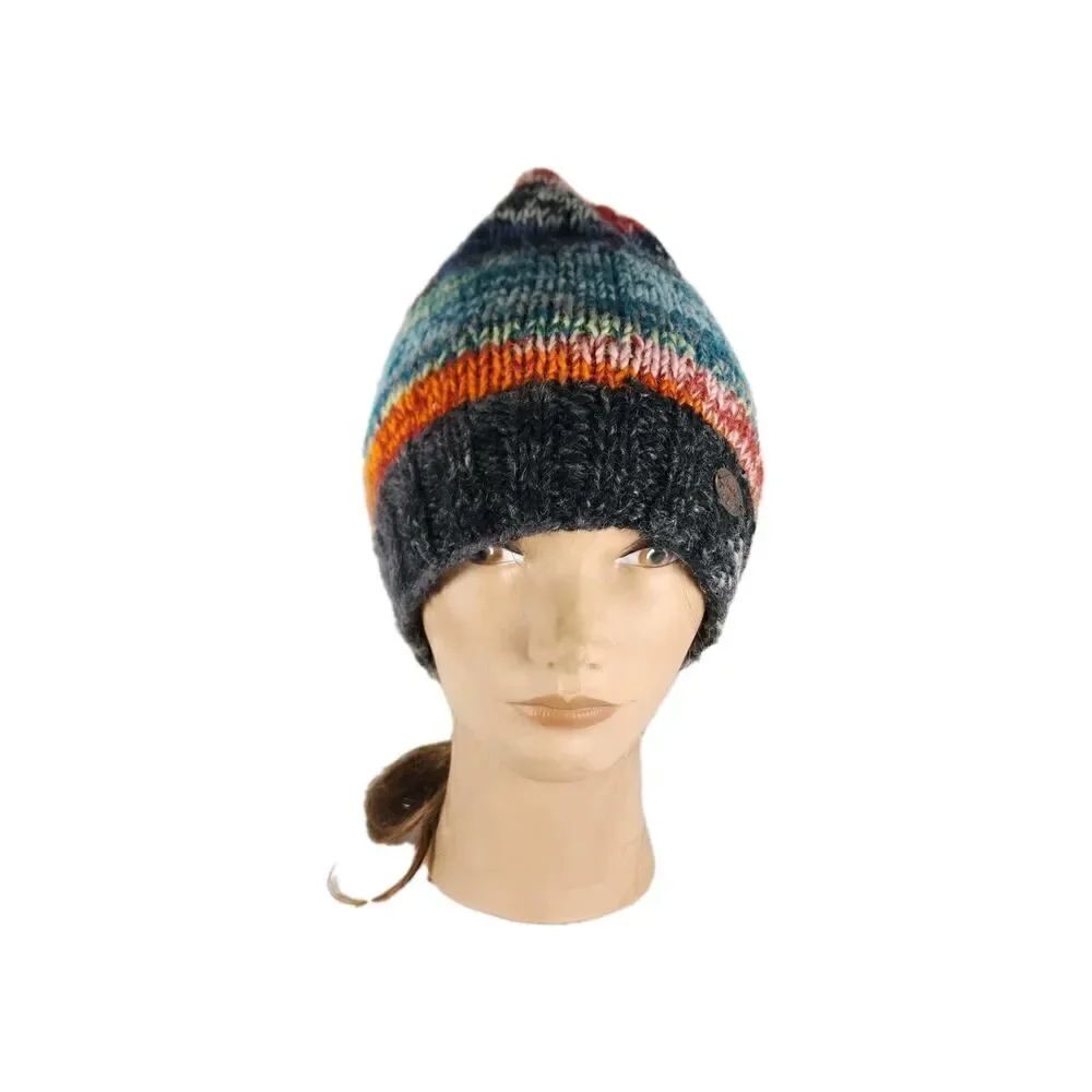 Turtle Fur Unisex OS Multicolor Knit Wool Fleece Lined Beanie Hat